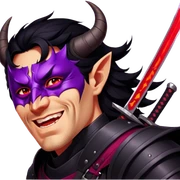 Demon-Horned Warrior sticker