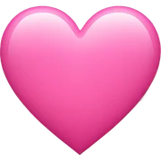 Pink heart sticker