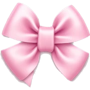 light pink bow sticker