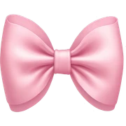 light pink bow on light pink bow sticker