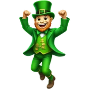 Dancing leprechaun  sticker