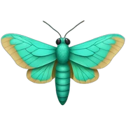Turquoise Moth sticker