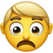 Side eye face sticker