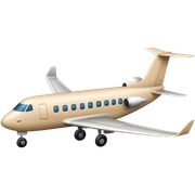 beige airplane sticker