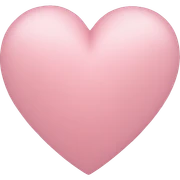 Light pink heart sticker