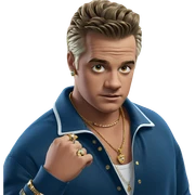 stylish boy with jewelry sticker