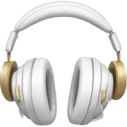 White headphones with bows sticker