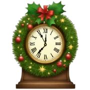 cristmas clock sticker