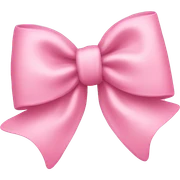Baby pink bow sticker