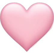 light pink heart sticker