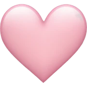 light pink heart  sticker