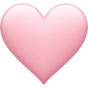 light pink heart sticker