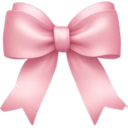 light pink ribbon bow sticker