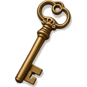 Vintage key  sticker