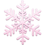 pastel pink snowflake  sticker