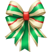 Christmas bow sticker