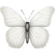 White butterfly  sticker