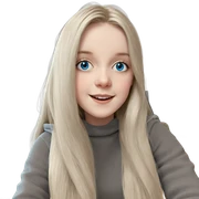 smiling girl with blue eyes sticker