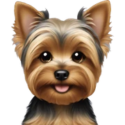 Yorkie puppy sticker