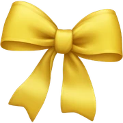 Yellow bow sticker