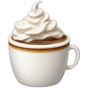 Coffe with whipped cream  sticker