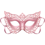 Light pink lace mask sticker