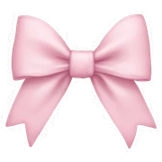 Pastel pink bow sticker