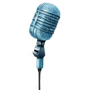 Sparkly microphone  sticker