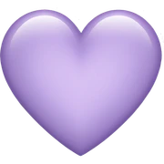 Light Purple Heart sticker