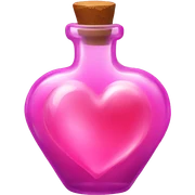 pink heart potion sticker