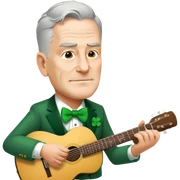 Leprechaun Guitarist sticker