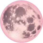 pastel pink moon sticker