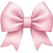 Light pink bow  sticker