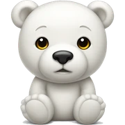 white teddy bear sticker