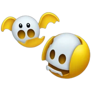 pac-man eating ghosts sticker