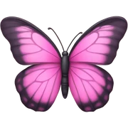 Pink butterfly  sticker