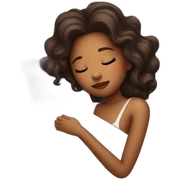 Girl in bed sleeping sticker