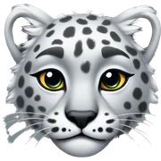 snow leopard  sticker
