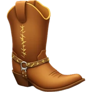 Cowboy boot sticker