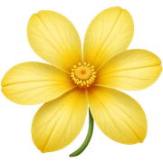 Flor amarilla  sticker