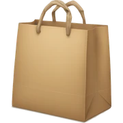 Shopping bag sticker