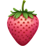 pink strawberry  sticker
