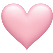 Light pink heart sticker