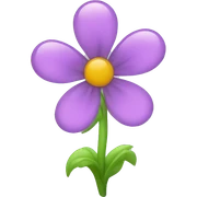 Glass flower  sticker