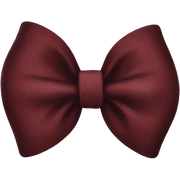 dark red bow sticker
