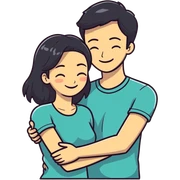 Couple sticker