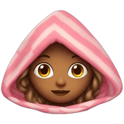 Girl in blanket sticker