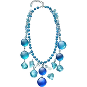 Blue necklace sticker