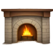 Fireplace sticker