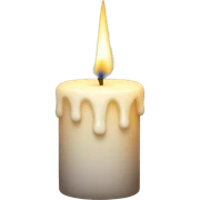 Candle winter sticker